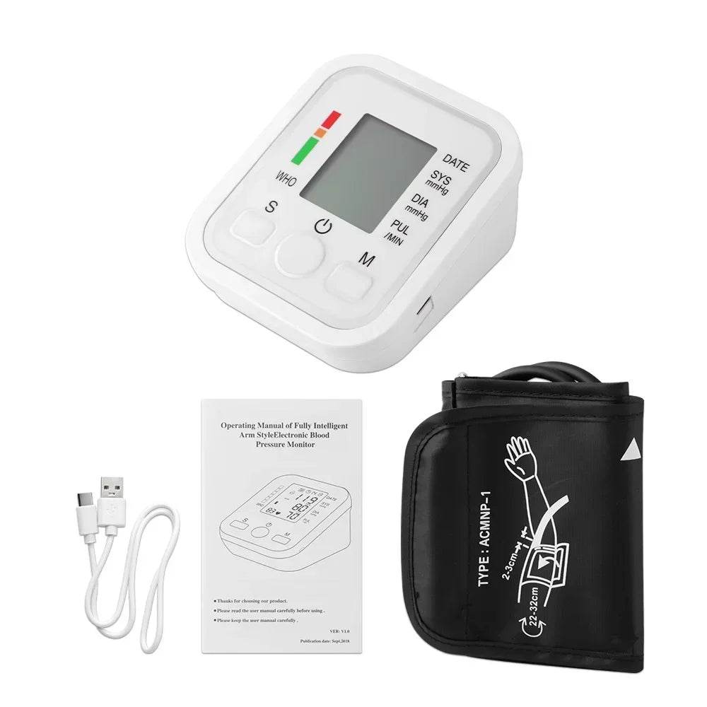 Medical Automatic Sphygmomanometer Digital Arm Wrist BP Blood Pressure Monitor Tensiometer Tonometer Heart Rate Pulse Meter - FLORANZANI- Beauté & Santé