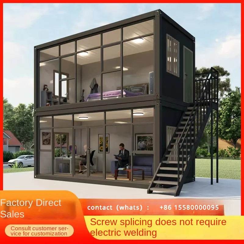 NEW 11Customized steel residential integrated housing for container mobile housing, office assembly, detachable activity board - FLORANZANI- Beauté & Santé