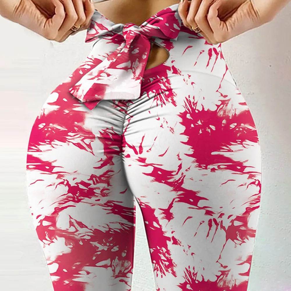 Seamless Tie Dye Leggings Women Sexy Fitness Gym Legging Push up High waist Leggings Sport Pants Women Clothing - FLORANZANI- Beauté & Santé