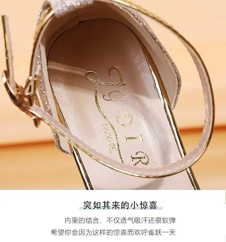 2025 New Fashion Women's Sandals Gold and Silver Low Heel Casual Shoes Women Open Toe Summer Light Fashion Women's Shoes - FLORANZANI- Beauté & Santé