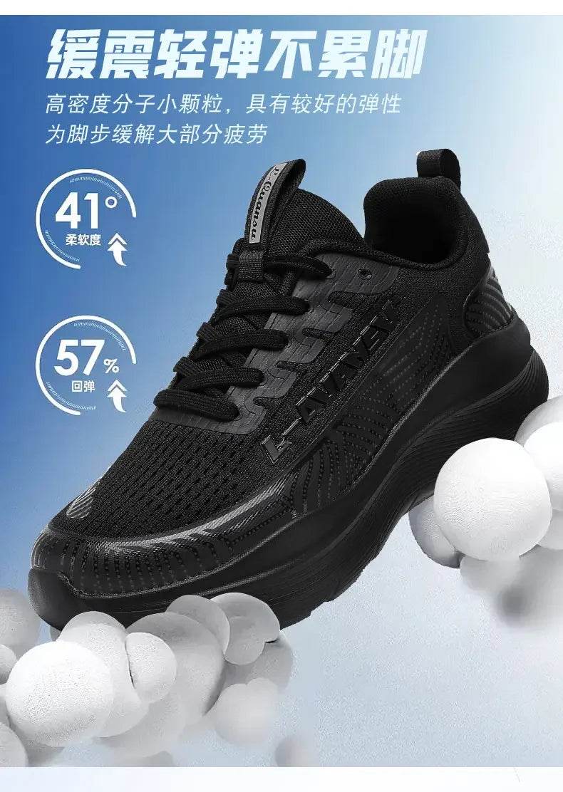 Men Running Shoes Breathable Outdoor Sport Sneakers Air Mesh Gym Elastic Knitting Vamp Tennis Shoes Zapatillas De Deporte - FLORANZANI- Beauté & Santé