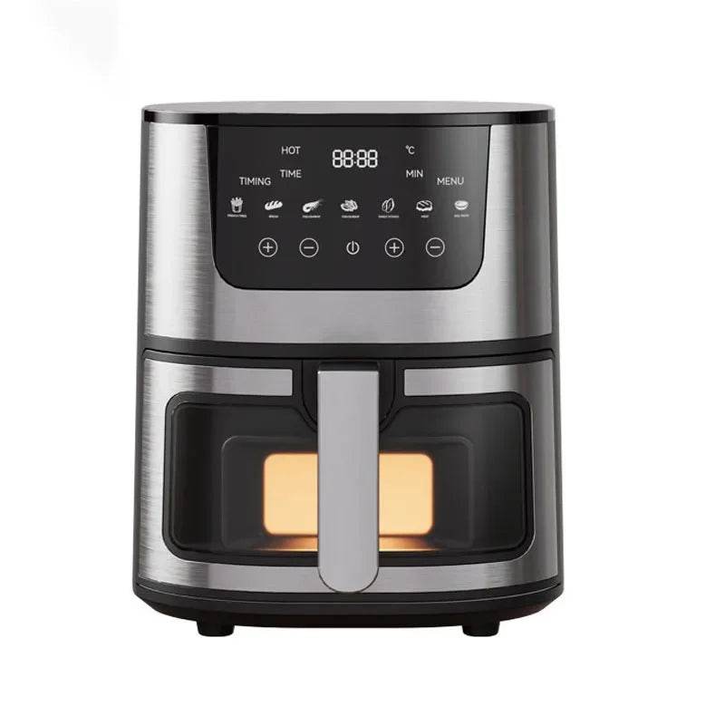 7L Electric Air Fryer Smart Multi-function Hot Convection Oven Deep Fryer Without Oil LED Touch Control 1400W Visible Window - FLORANZANI- Beauté & Santé