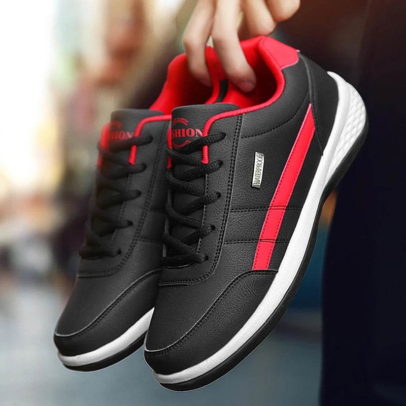 New Men Shoes Casual Shoes Leather Lace-Up Casual Sports Shoes Outdoor Wear-Resistant Vulcanized Shoes High-Quality Men Shoes - FLORANZANI- Beauté & Santé