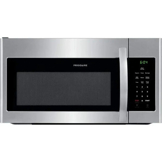 Microondas FRIGIDAIRE FFMV1846VS de 30" sobre la estufa de acero inoxidable con capacidad de 1.8 pies cúbicos y 1000 vatios de cocción