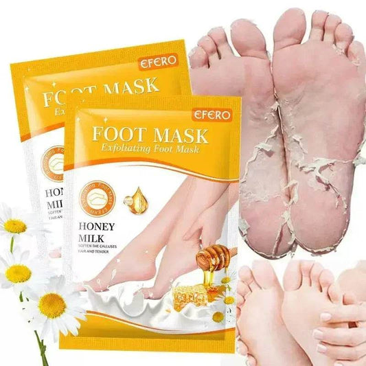 1 Pag = 1 Pair Honey Foot Mask For Remove Dead Skin Calluses Exfoliating Foot Mask Feet Cream Whitening Foot Spa Skin Care Tool - FLORANZANI- Beauté & Santé