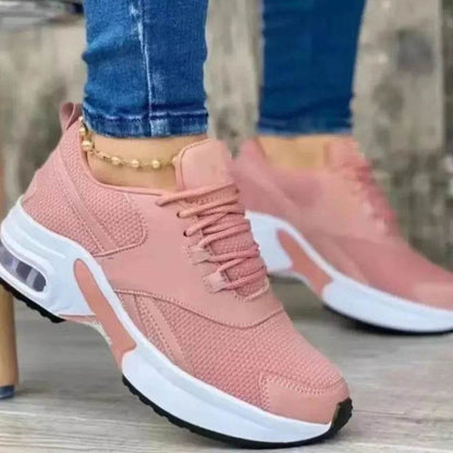 Plus Size 35-43 Women Tennis Shoes for Outdoor Sneakers Lace Up Wedge Platform Shoes Ladies Air Cushion Gym Sport Traines Womens - FLORANZANI- Beauté & Santé