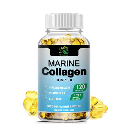 Greensure Marine Collagen - With Hyaluronic Acid, Biotin & Blueberry Support Joint, Hair, Skin, Nail, Cartilage & Overall Health - FLORANZANI- Beauté & Santé