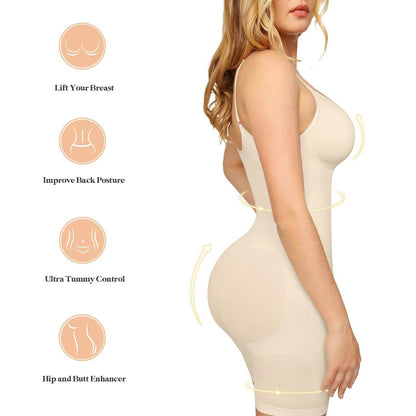 Colombianas Seamless Women Sculpting Bodysuit Push Up Butt Lifter Thigh Slimmer Slimming Underwear Body Shaper Shapewear - FLORANZANI- Beauté & Santé