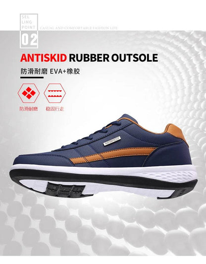 New Men Shoes Casual Shoes Leather Lace-Up Casual Sports Shoes Outdoor Wear-Resistant Vulcanized Shoes High-Quality Men Shoes - FLORANZANI- Beauté & Santé