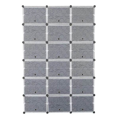 12-Tier Portable 72 Pair Shoe Rack Organizer 36 Grids Tower Shelf Storage Cabinet Stand Expandable for Heels - FLORANZANI- Beauté & Santé