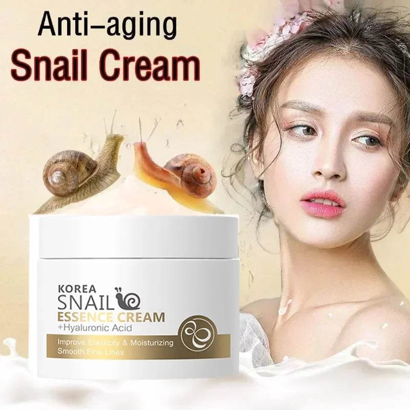 Snail Face Cream Improve Roughness Tighten Skin Repair Damaged Skin Moisturizing Shrink Pores Nourish Rejuvenate Skin Care - FLORANZANI- Beauté & Santé