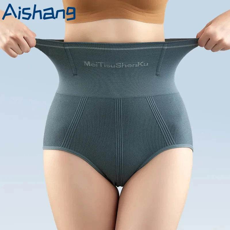 Women High Waist Shapewear Panties Seamless Flat Belly Reducing Panty Hip Lift Tummy Control Underwear Comfort Briefs Underpants - FLORANZANI- Beauté & Santé