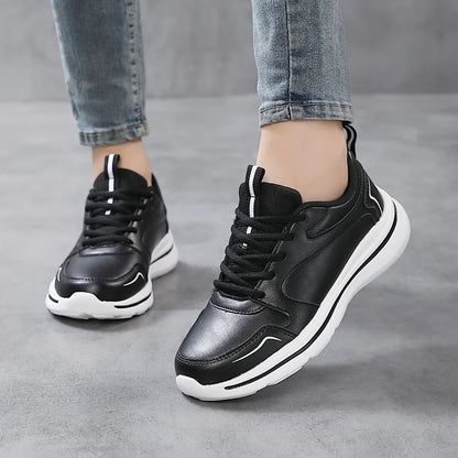 Women Casual Sneakers Running Sport Shoes Mesh Breathable Female Walking Jogging Shoes Comfortable Black White Tennis Sneakers