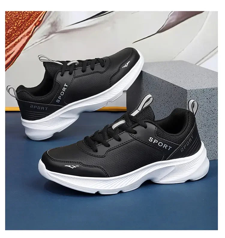 Women's Casual Shoes Breathable Walking Strap Flat Shoes Sports Tennis Women's White and Black Casual Training Shoes New 2024