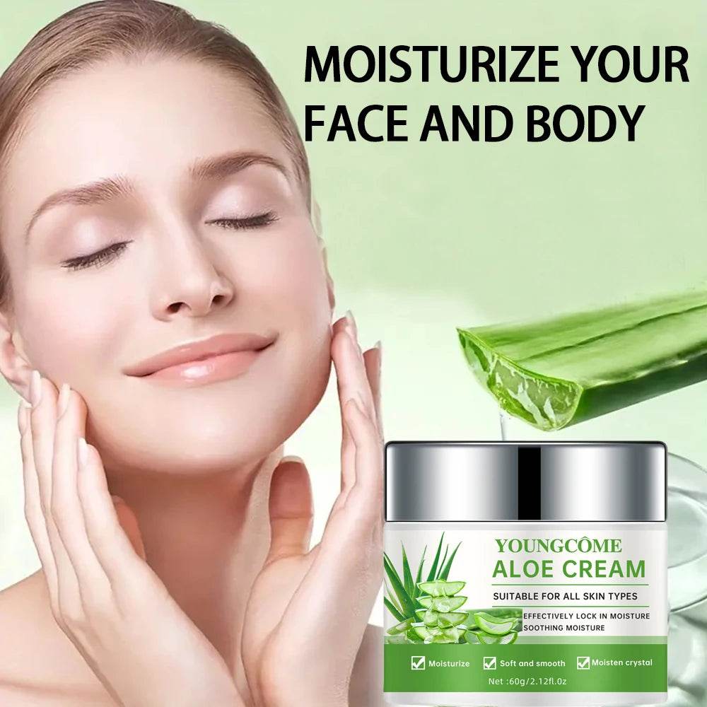 Aloe Vera Deep moisturizing cream, effectively locks in moisture and sooth skin, suitable for all skinall skin types, men and wo - FLORANZANI- Beauté & Santé