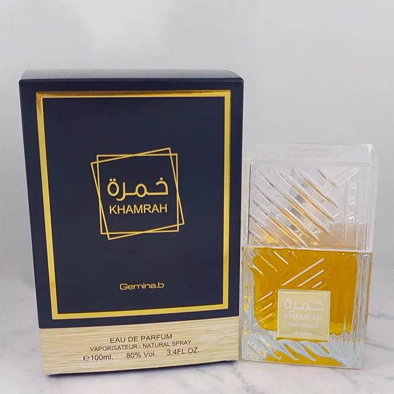 Brand Khamrah Man Perfume Unisex Notes Long Lasting Fresh Romantic Fougere Pheromone Scent Woody Notes 100ml Cologne Fragrance - FLORANZANI- Beauté & Santé