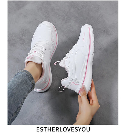 Women Casual Sneakers Running Sport Shoes Mesh Breathable Female Walking Jogging Shoes Comfortable Black White Tennis Sneakers