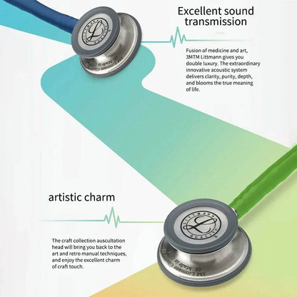 For 3M Littman Classic III Stethoscope Double Diaphragm Frequency Professional Medical Double Head For Doctor Health Care - FLORANZANI- Beauté & Santé