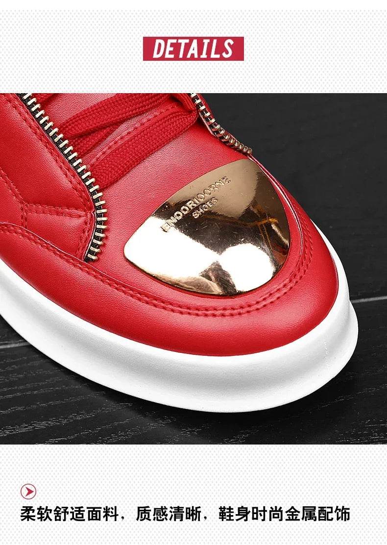 High Top Casual Shoes Men Sneakers 2024 Fashion Skateboard Shoes Leopard Platform Shoe Sport Training Shoes Men's Ankle Boots - FLORANZANI- Beauté & Santé