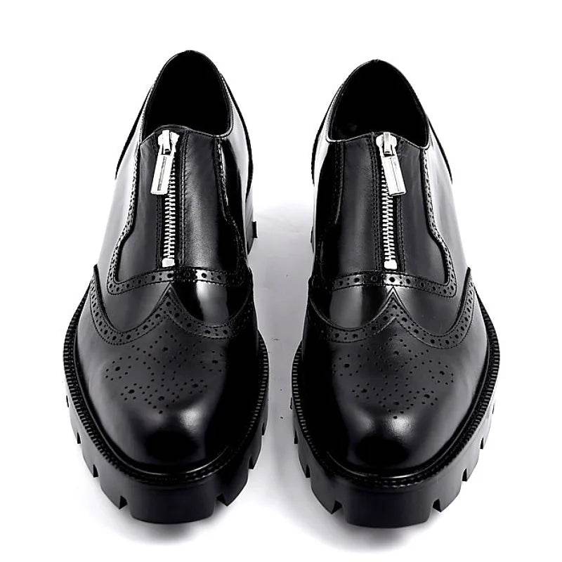 New sapato de couro masculino mens dress shoes chaussure hommes genuine leather dress shoes for men - FLORANZANI- Beauté & Santé