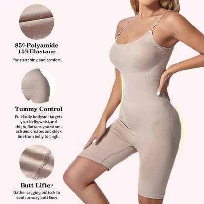 Flarixa Seamless Shapewear Full Body Shaper Hip and Tummy Control Women Comfortable Slimming Bodysuit Faja Plus Size Jumpsuits - FLORANZANI- Beauté & Santé