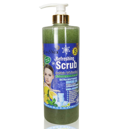 1000ml Scrub bath lotion silky smooth skin foam rich moisture skin toner brighten skin color anti-aging mild lasting fragrance - FLORANZANI- Beauté & Santé