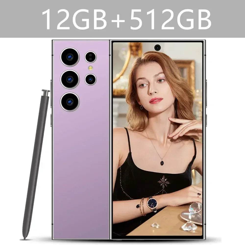 New S24 Ultra 7.3HD Cellphones Global Version 4G 5G Original Smartphone Android 14 Cell Phone Snapdragon 8 gen 3 Mobile Phones - FLORANZANI- Beauté & Santé