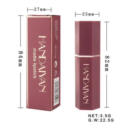 6 Colors Sexy Matte Lipstick Waterproof Long Lasting Color Rendering Non-stick Velvet Lips Liner Pencil Woman Makeup Cosmetics - FLORANZANI- Beauté & Santé