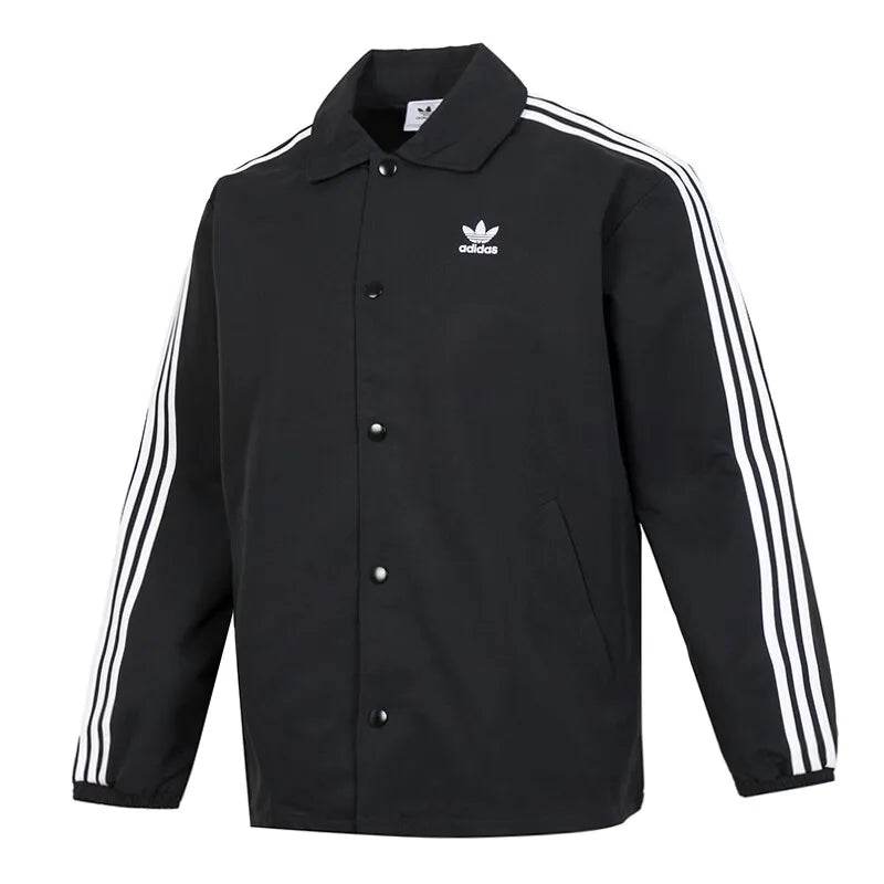 Adidas Clover coat men's 2024 winter new sportswear fashion lapel shirt casual jacket IZ1831 - FLORANZANI- Beauté & Santé