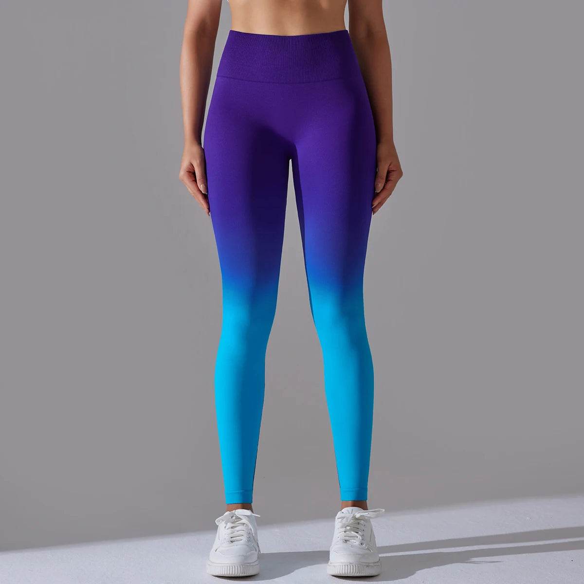 Gradual Change Yoga Pants High Waisted Gym Leggings Sport Women Fitness Seamless Female Legging Tummy Control Running Training - FLORANZANI- Beauté & Santé