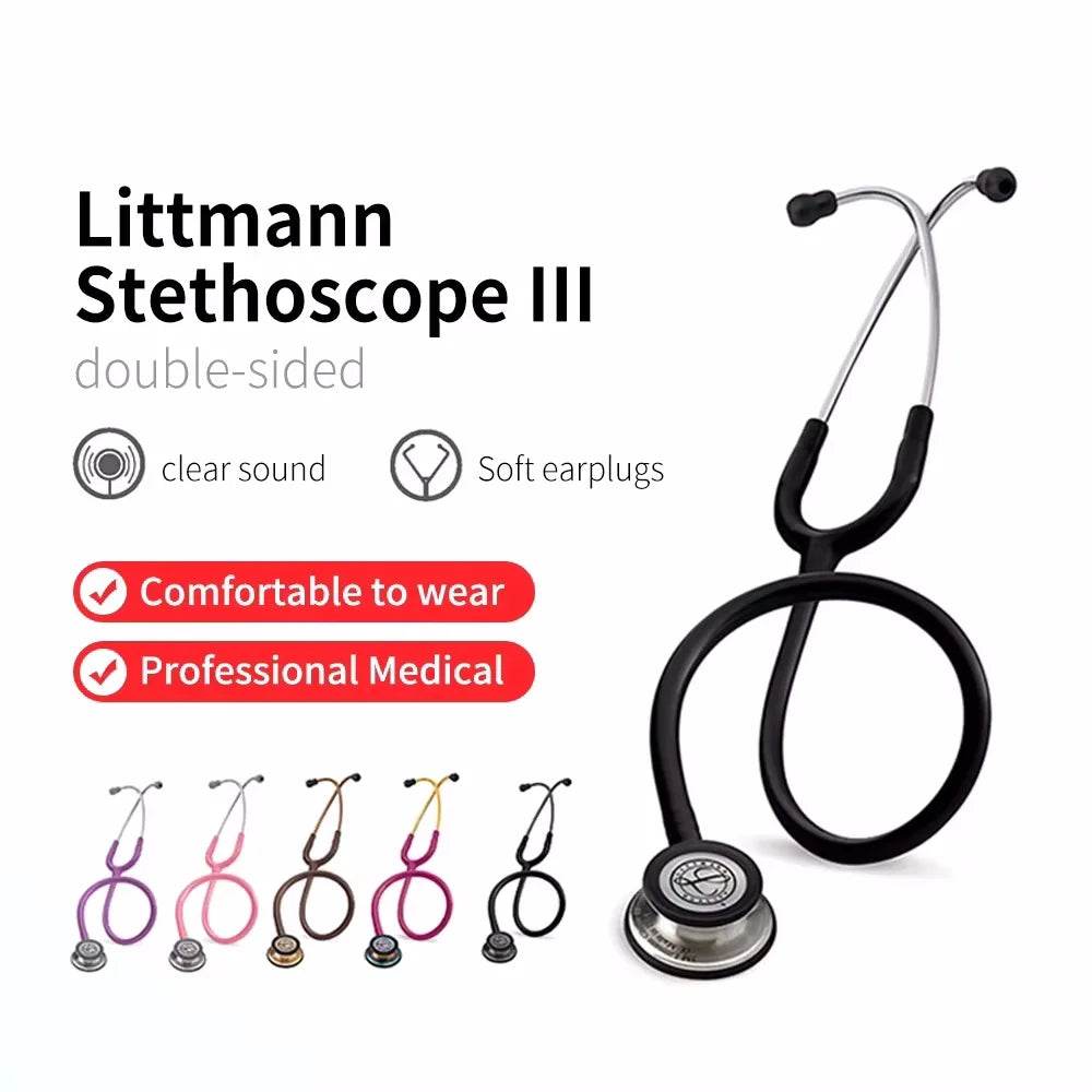 For 3M Littman Classic III Stethoscope Double Diaphragm Frequency Professional Medical Double Head For Doctor Health Care - FLORANZANI- Beauté & Santé