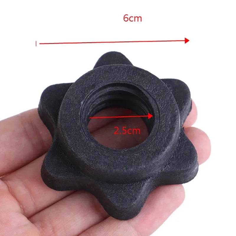 1 Pc Dumbbell Hex Nut Dumbbell Rod Nut Spinlock Collars for Barbells Bars Training Sports Gym Equipment Accessories - FLORANZANI- Beauté & Santé