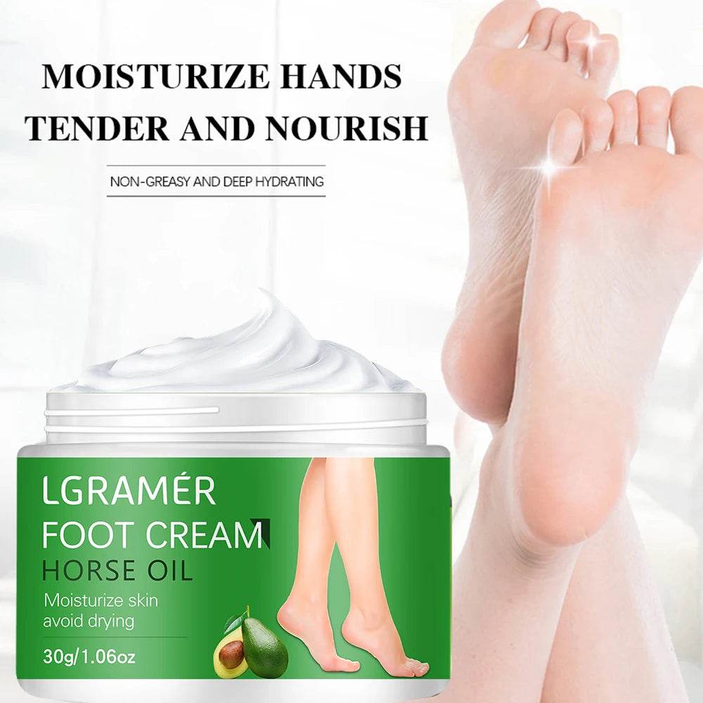 Avocado Anti Crack Foot Cream Herbal Anti-Drying Heel Chapped Repair Balm Dead Skin Remove Foot Mask Moisturizing Hand Feet Care - FLORANZANI- Beauté & Santé