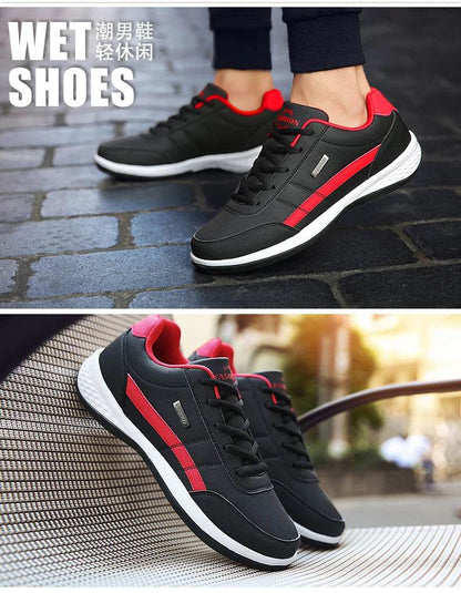 New Men Shoes Casual Shoes Leather Lace-Up Casual Sports Shoes Outdoor Wear-Resistant Vulcanized Shoes High-Quality Men Shoes - FLORANZANI- Beauté & Santé