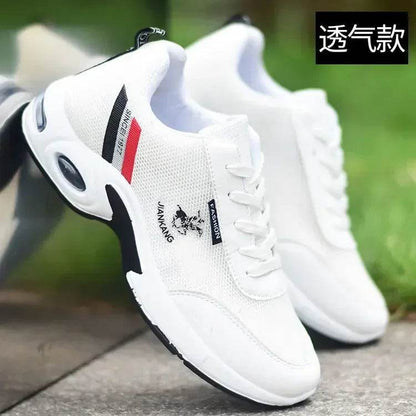 PU Leather Men Sneakers Breathable Men Casual Shoes Arrival Wedges Men Vulcanized Shoes Non-Slip Male Board Shoes Кроссовки - FLORANZANI- Beauté & Santé