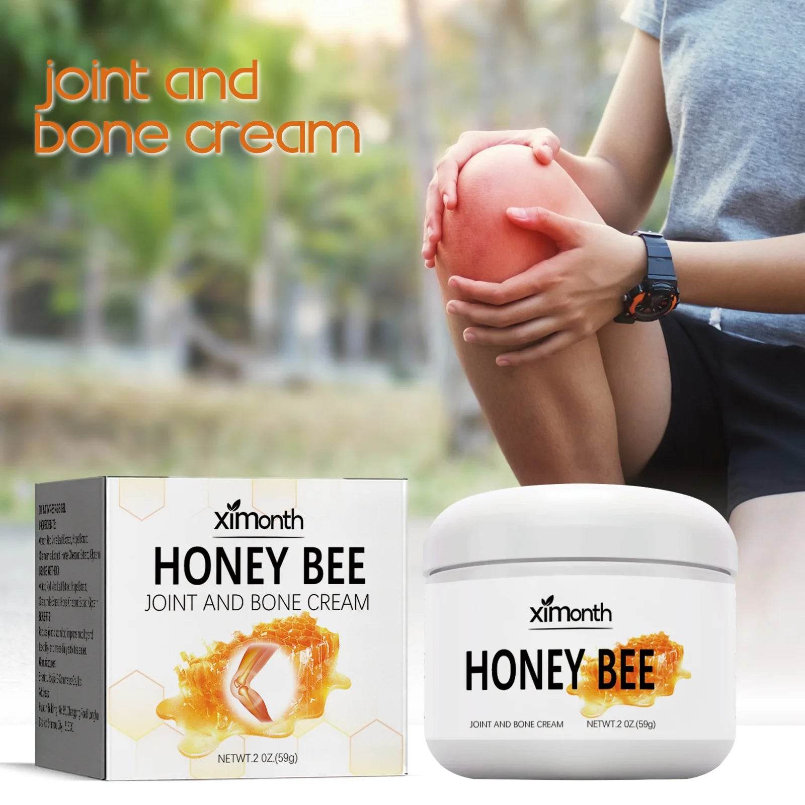 59g Honey Bee Joint Bone Cream Honey Bee Cream Honey Bee Venom Pain and Bone Healing Cream for Joint Shoulder and Neck Pain - FLORANZANI- Beauté & Santé