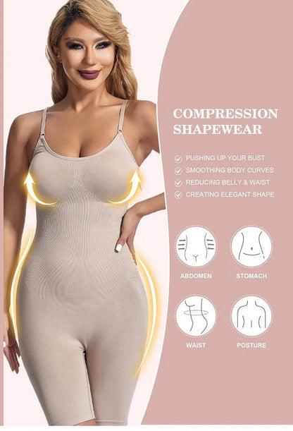 Women Bodysuit Sexy Shapewear Boxer Briefs Tummy Control Full Shaper Slimming Sheath Butt Lifter Thigh Slimmer Abdomen Corset - FLORANZANI- Beauté & Santé