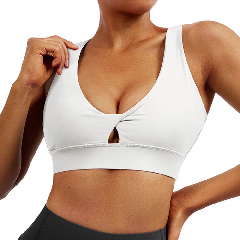 Sports Yoga Bras Women Crop Top Breathable Yoga Bra Push up Shockproof Workout Top Women's underwear Sports Top For Fitness - FLORANZANI- Beauté & Santé