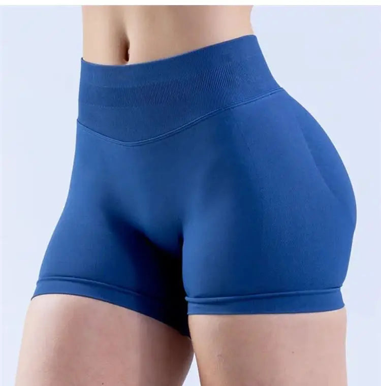 Epligg Women Fitness Sports Shorts 4.5" With logo Gym Shorts Low Ribbed Band Workout Scrunch Butt Yoga Booty Running Short Pants - FLORANZANI- Beauté & Santé