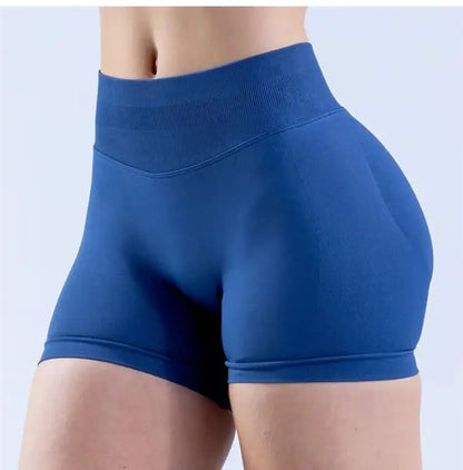 Epligg Women Fitness Sports Shorts 4.5" With logo Gym Shorts Low Ribbed Band Workout Scrunch Butt Yoga Booty Running Short Pants - FLORANZANI- Beauté & Santé