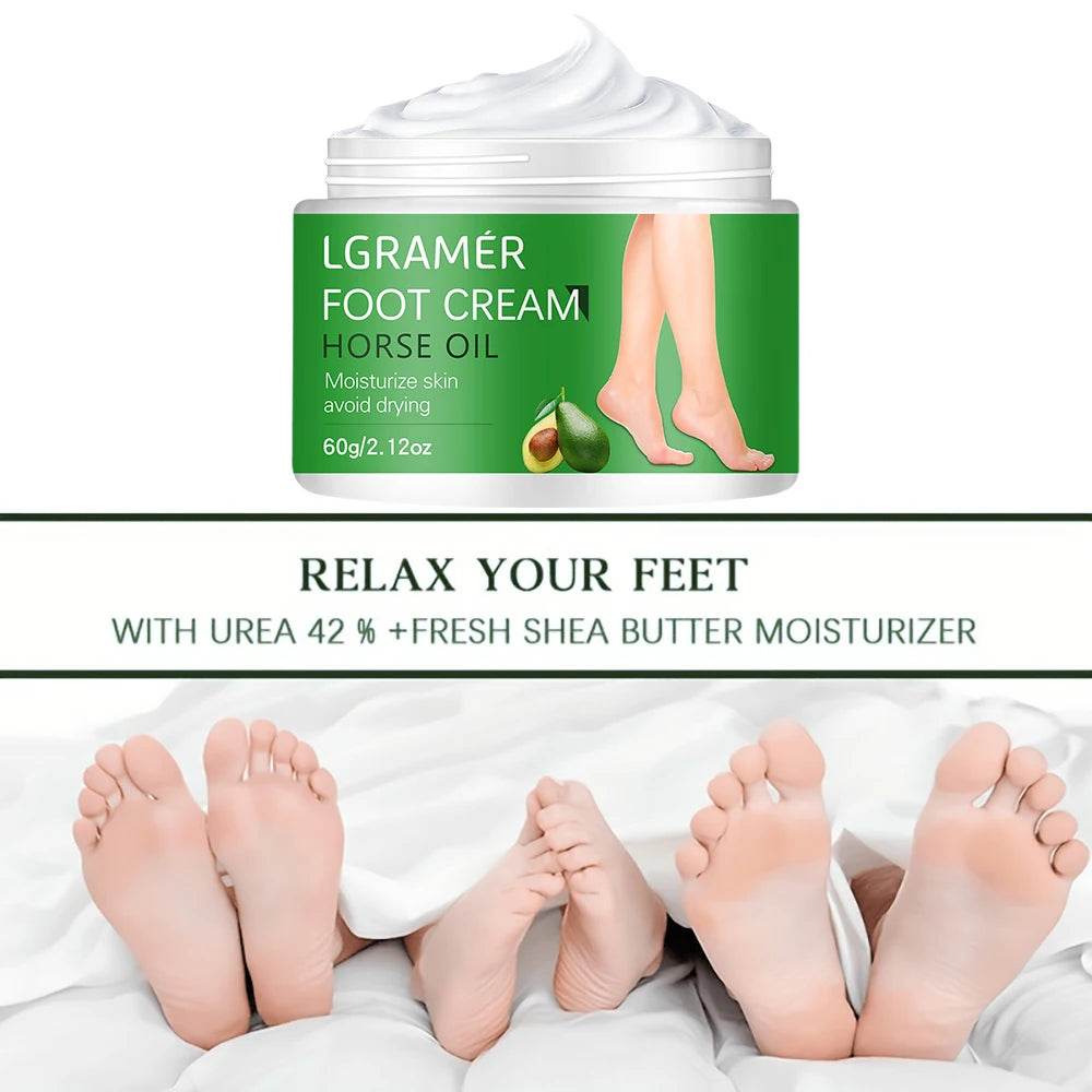 Avocado Anti Crack Foot Cream Herbal Anti-Drying Heel Chapped Repair Balm Dead Skin Remove Foot Mask Moisturizing Hand Feet Care - FLORANZANI- Beauté & Santé