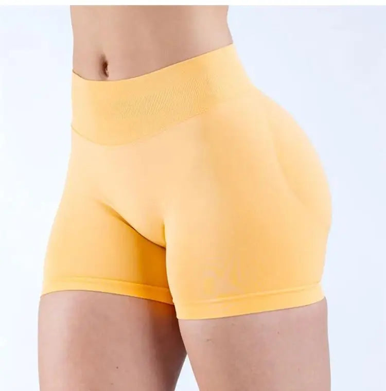 Epligg Women Fitness Sports Shorts 4.5" With logo Gym Shorts Low Ribbed Band Workout Scrunch Butt Yoga Booty Running Short Pants - FLORANZANI- Beauté & Santé