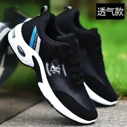 PU Leather Men Sneakers Breathable Men Casual Shoes Arrival Wedges Men Vulcanized Shoes Non-Slip Male Board Shoes Кроссовки - FLORANZANI- Beauté & Santé