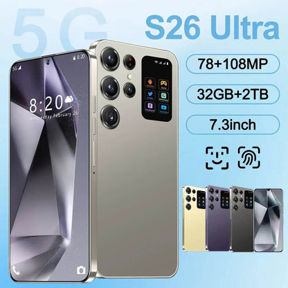 New S26 Ultra Smartphone Original 7.3 Inch 32G+2T Celulares Android Moblie Phones Unlocked 5G Dual Sim Global Version CellPhones - FLORANZANI- Beauté & Santé