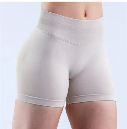 Epligg Women Fitness Sports Shorts 4.5" With logo Gym Shorts Low Ribbed Band Workout Scrunch Butt Yoga Booty Running Short Pants - FLORANZANI- Beauté & Santé