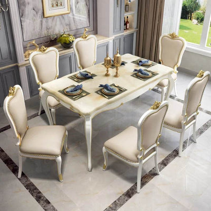 Designer Luxury Dining Table Home Modern Space Saving Dining Table Restaurant Center Mesa Comedor Living Room Sets Furniture - FLORANZANI- Beauté & Santé