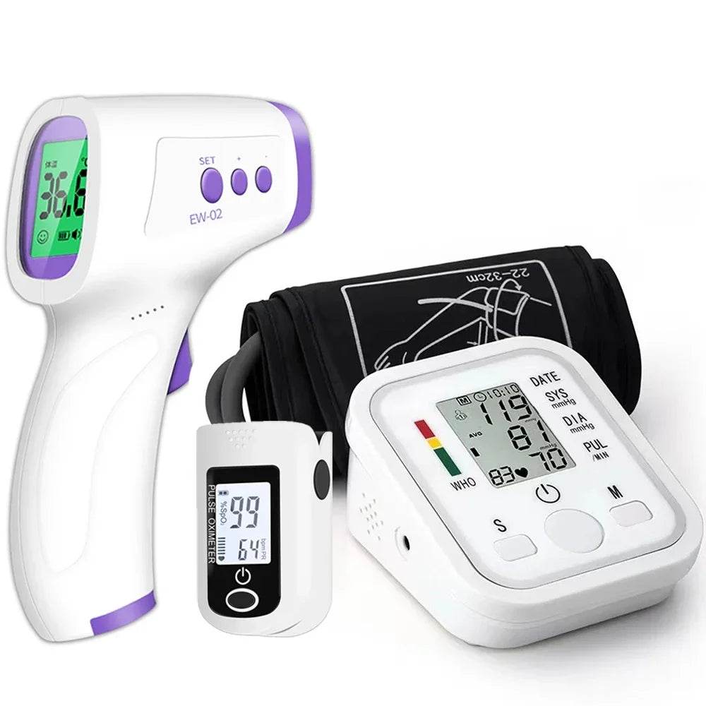 Medical Automatic Sphygmomanometer Digital Arm Wrist BP Blood Pressure Monitor Tensiometer Tonometer Heart Rate Pulse Meter - FLORANZANI- Beauté & Santé