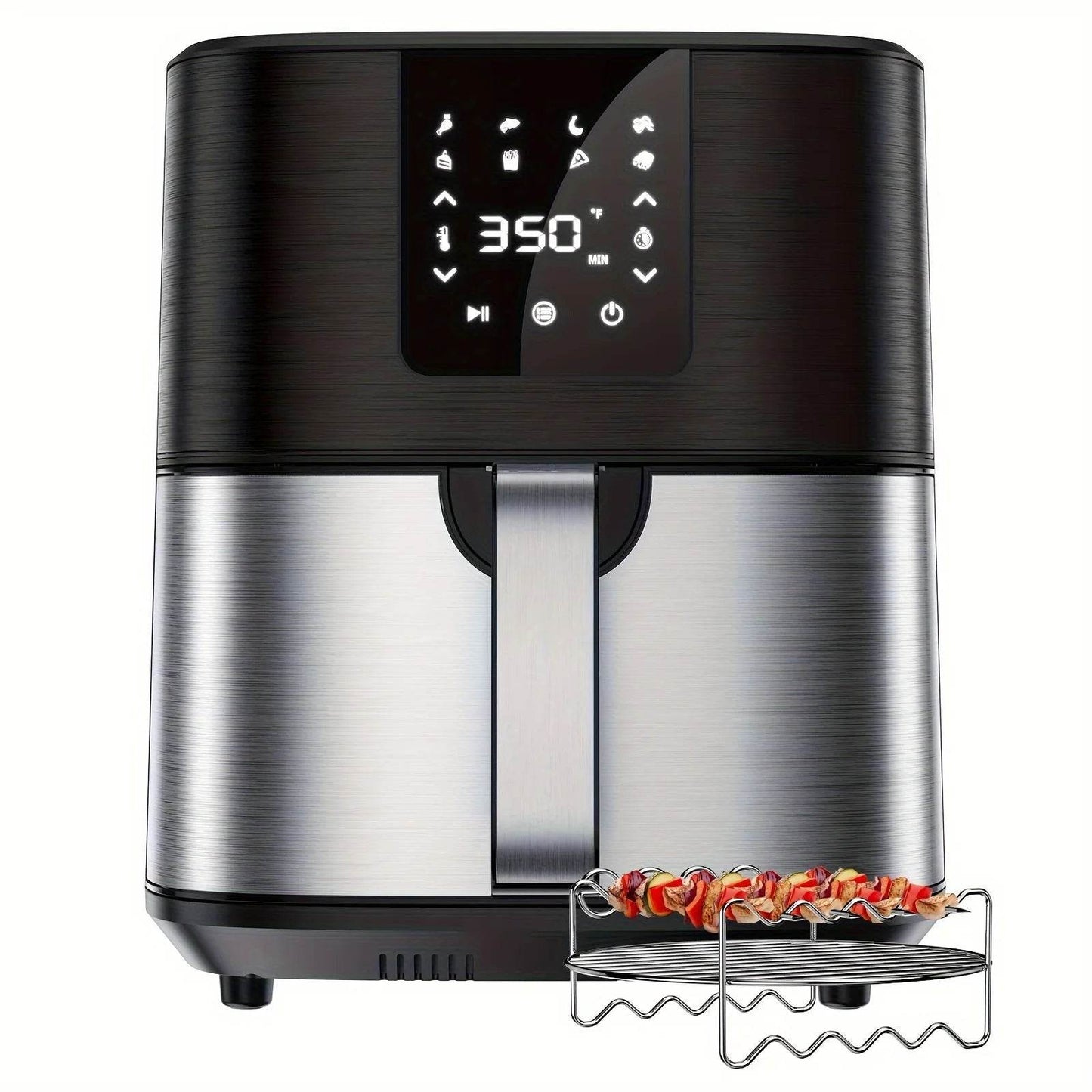 KitCook Large Air Fryer, 1500W 7QT AirFryer Cooker, Adjustable Temperature 100-400°F, 8 Presets Menu, Digital Touch Screen, Nons - FLORANZANI- Beauté & Santé