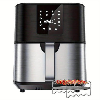 KitCook Large Air Fryer, 1500W 7QT AirFryer Cooker, Adjustable Temperature 100-400°F, 8 Presets Menu, Digital Touch Screen, Nons - FLORANZANI- Beauté & Santé