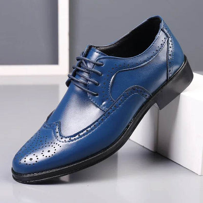 Men Oxford Shoes Luxury Leather Brogue Shoes Male Classic Business Formal Shoes High Quality Handcrafted Men Party Wedding Shoe - FLORANZANI- Beauté & Santé